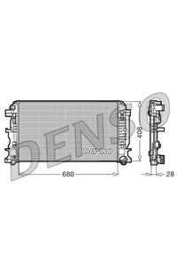 Radiatore, Raffreddamento motore DENSO 66-DRM17009