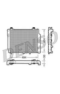 Radiatore, Raffreddamento motore DENSO 66-DRM17074