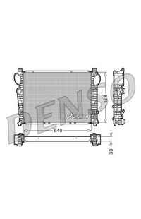 Radiatore, Raffreddamento motore DENSO 66-DRM17095