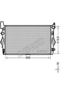 Radiatore, Raffreddamento motore DENSO 66-DRM17114