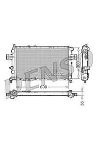 Radiatore, Raffreddamento motore DENSO 66-DRM20018
