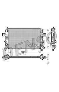 Radiatore, Raffreddamento motore DENSO 66-DRM20103