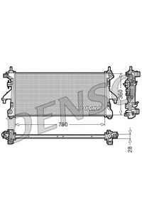 Radiatore, Raffreddamento motore DENSO 66-DRM21101