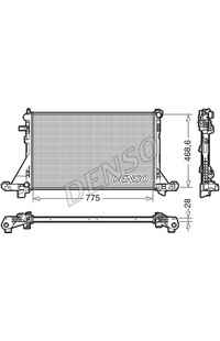 Radiatore, Raffreddamento motore DENSO 66-DRM23093
