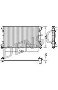 Radiatore, Raffreddamento motore DENSO 66-DRM32024