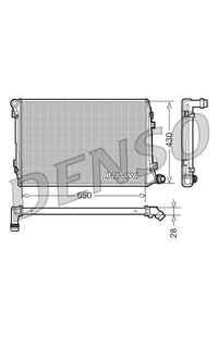 Radiatore, Raffreddamento motore DENSO 66-DRM32037