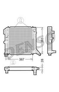 Radiatore, Raffreddamento motore DENSO 66-DRM33020