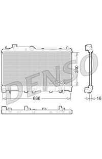 Radiatore, Raffreddamento motore DENSO 66-DRM36013