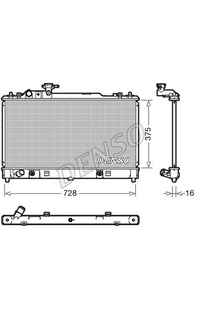 Radiatore, Raffreddamento motore DENSO 66-DRM44029
