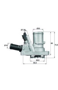 Termostato Refrigerante behr 52-TI 144 88