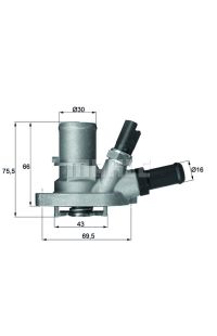 Termostato Refrigerante behr 52-TI 149 88